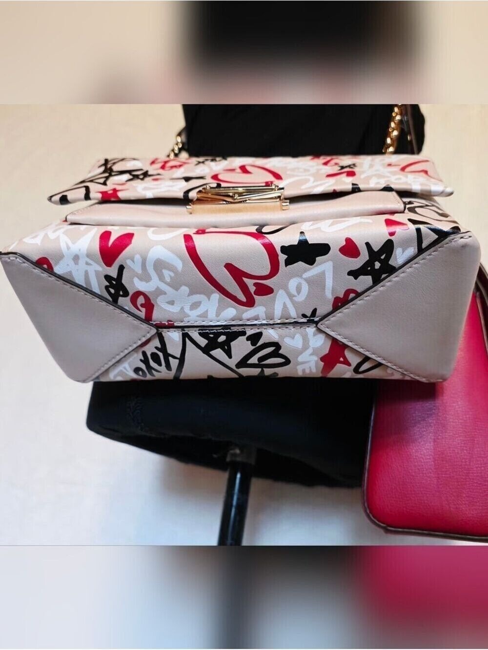Rare Michael Kors Graffiti Love Heart Bag Bundle — Both With Tags - Picture 6 of 14